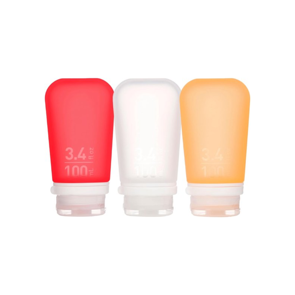 Humangear GoToob 3-pack Medium | Reisset Flessen | Lekvrij & Hervulbaar - Outdoor Food