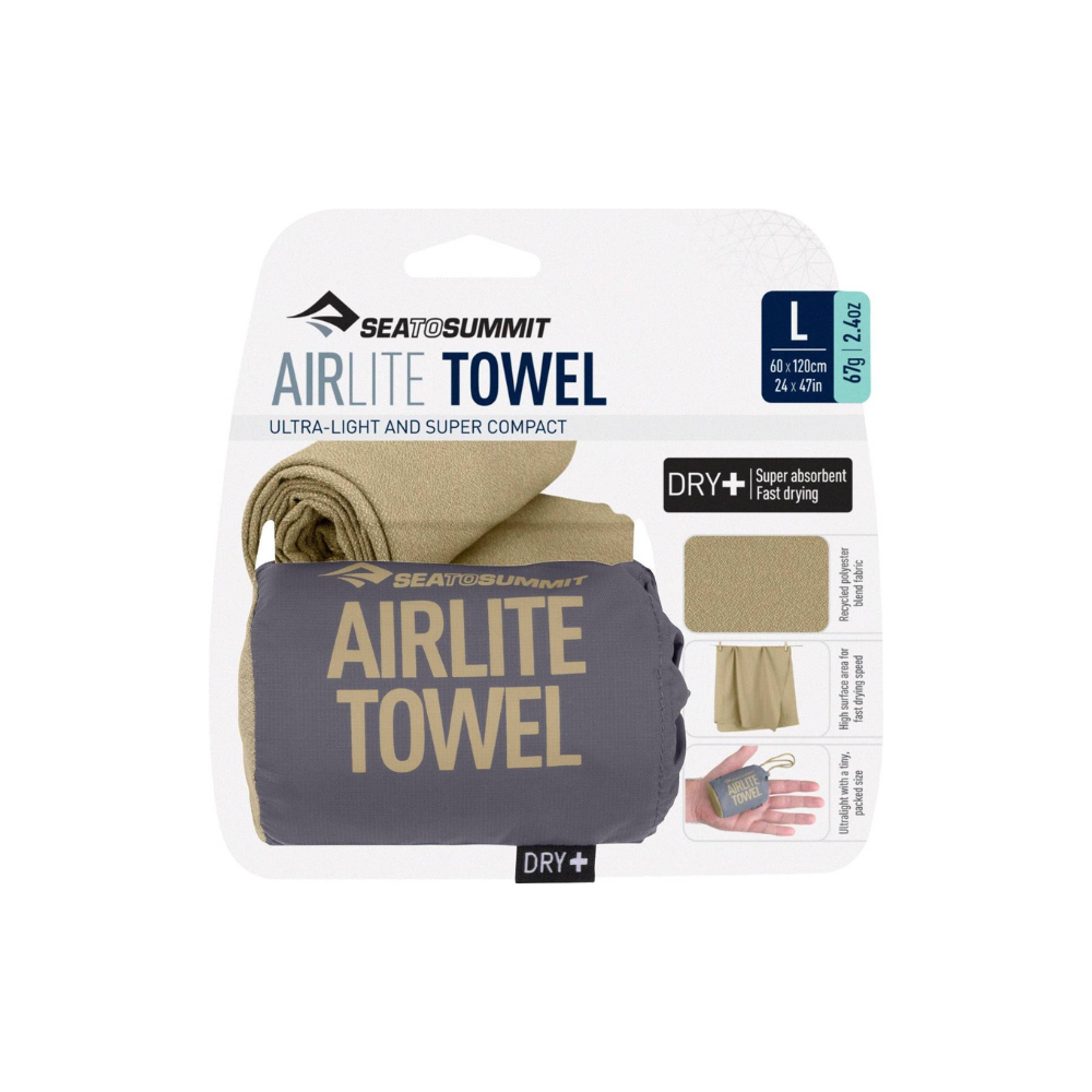 Sea to Summit Airlite Towel - S - Desert Brown kopen bij Outdoor-Travel.nl