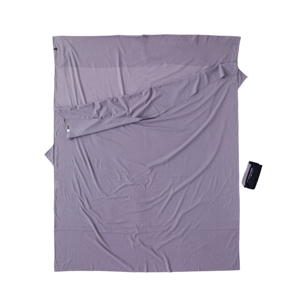 Cocoon Travelsheet Double, Insectshield, Egypt Ctn, Grey afbeelding 2