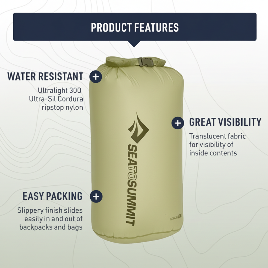 Sea to Summit Ultra-Sil Dry Bag 8L Ultralicht & Waterdicht - Outdoor Food