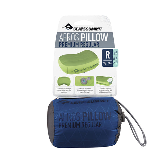 Aeros Premium Pillow Regular Dark Blue - Sea to Summit afbeelding 3