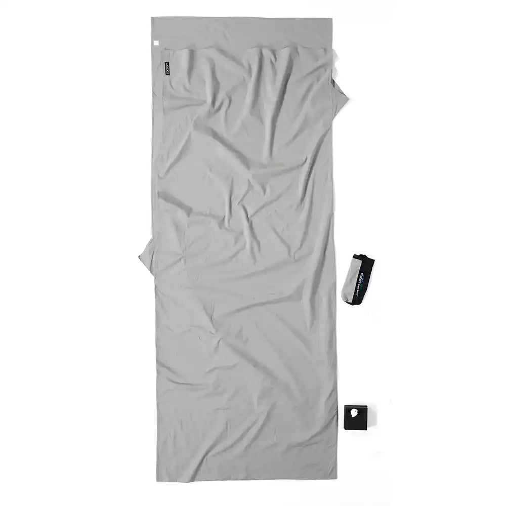 Cocoon Travelsheet Insect Shield 100% Cotton Grey kopen bij Outdoor-Travel.nl