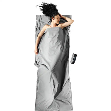 Cocoon Travelsheet Insect Shield 100% Cotton Grey kopen bij Outdoor-Travel.nl