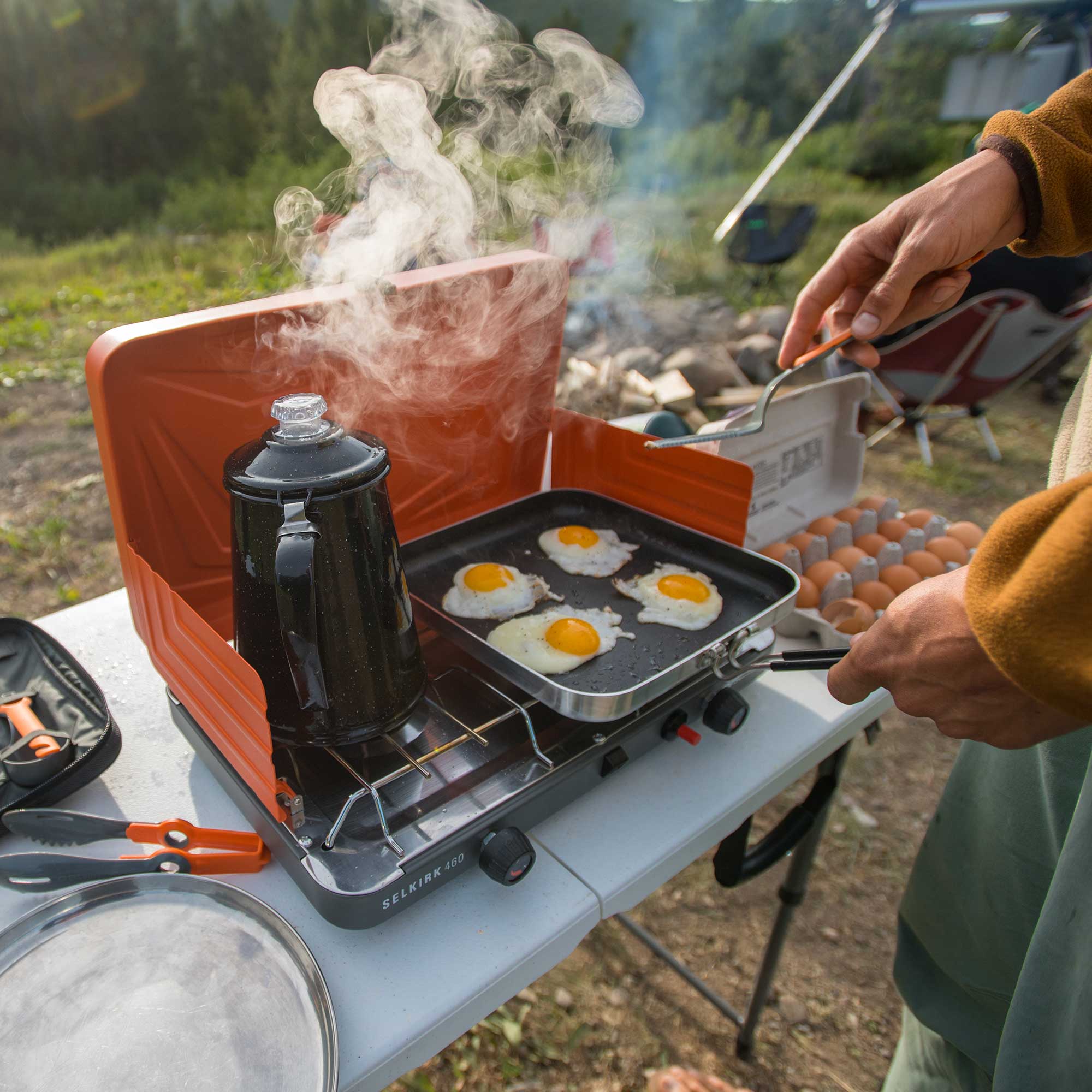 GSI Outdoor GSI Bugaboo Ceramic 10" Square Frypan afbeelding 3