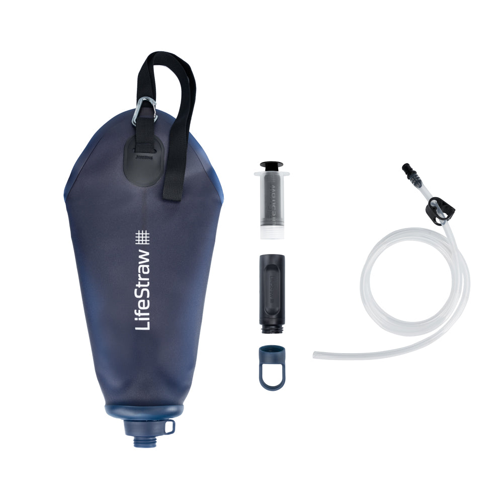 LifeStraw Peak Gravity Water Filter Compact 3L | Mountain Blue afbeelding 6