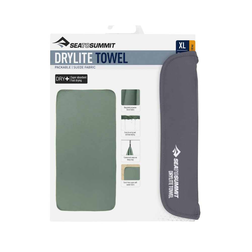 Sea to Summit DryLite towel Sage afbeelding 6