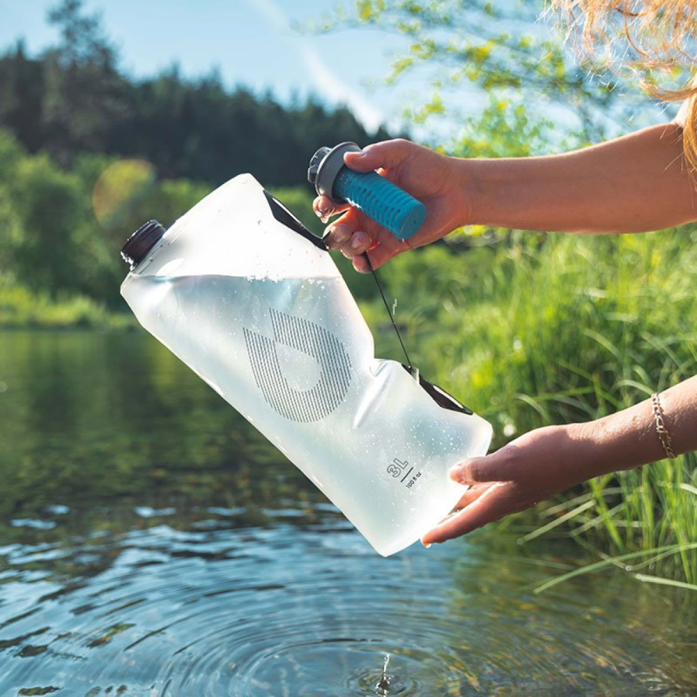 Hydrapak • Seeker 3L Clear • Opvouwbare Waterzak met Filter