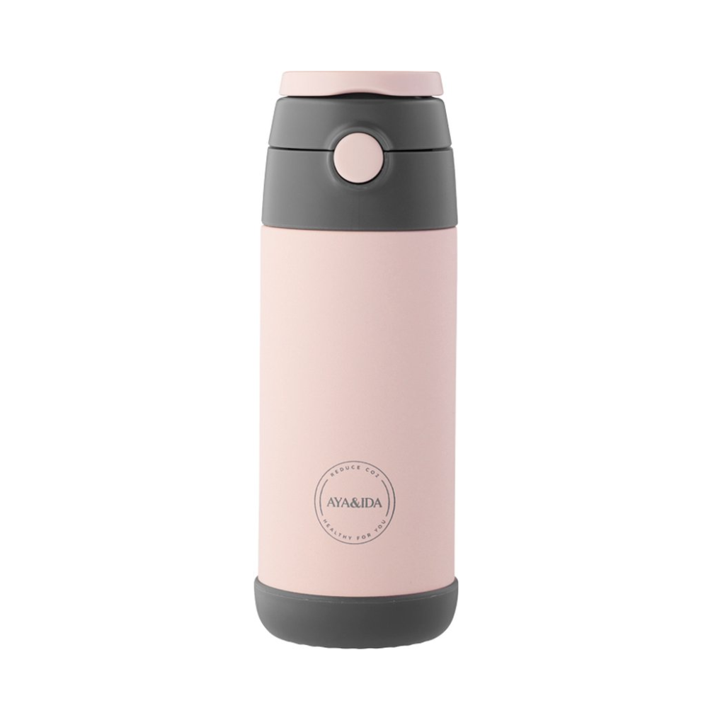 Aya & Ida Kids Straw Bottle | Drinkfles met Rietje | 350ml - Outdoor Food