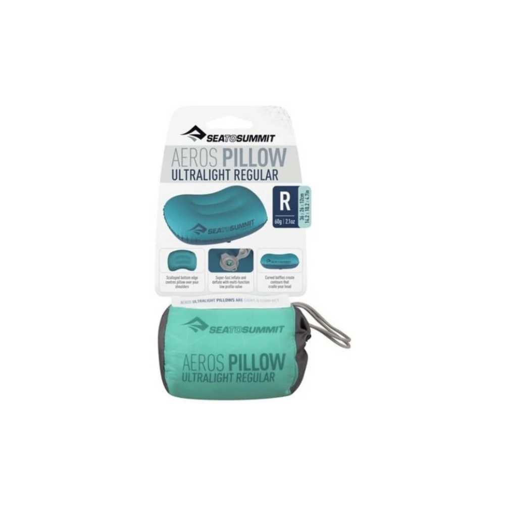 Sea to Summit Aeros Ultralight Pillow - Regular Seafoam kopen bij Outdoor-Travel.nl