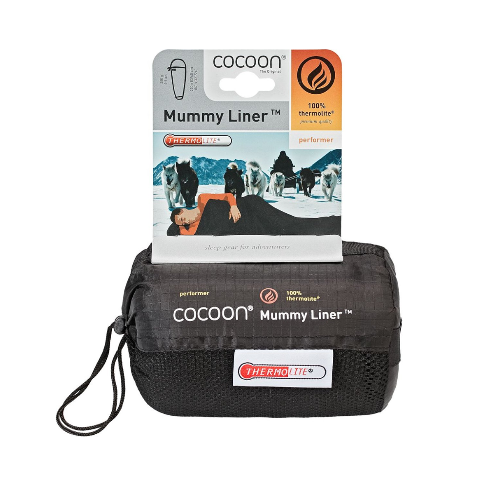 Cocoon Mummyliner Thermolite Performer Volcano black - Outdoor Food