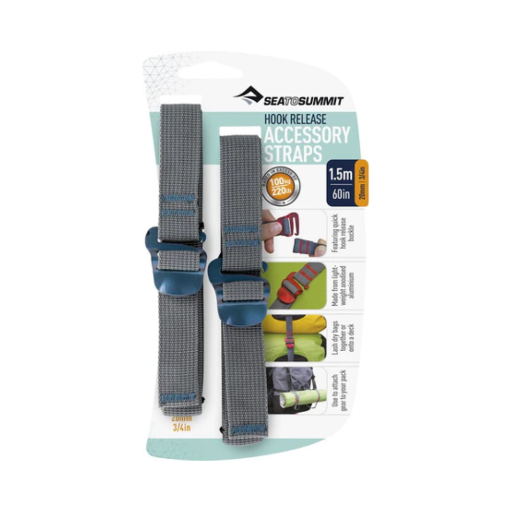 Sea To Summit Accessory Strap with Hook Release - 10 mm & 20 mm - 1,5 m - Outdoor Food