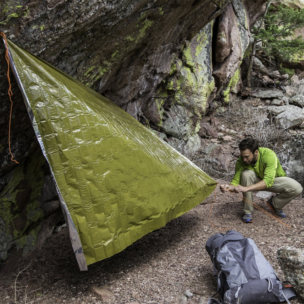 SOL • Thermisch nooddeken XL • Wind- & waterdicht 90% warmte - Outdoor Food
