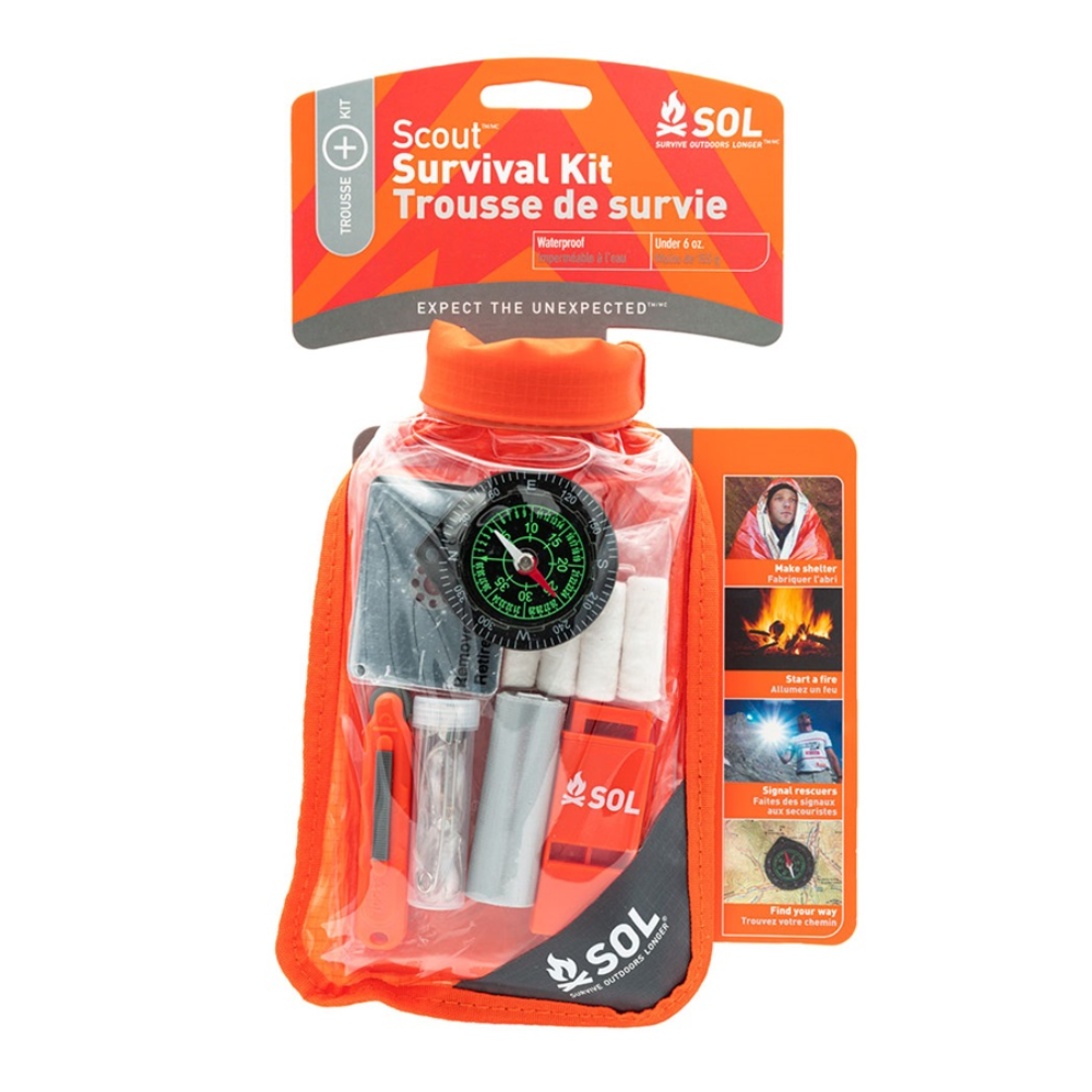 SOL • Scout survivalkit • compact voor noodgevallen onderweg - Outdoor Food