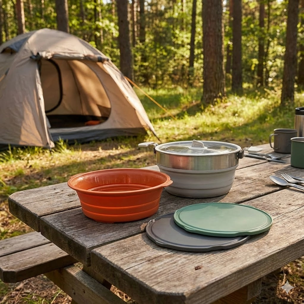 Sea to Summit Detour 5L Kookset – Opvouwbare Pan met Vergiet en Snijplanken - Outdoor Food